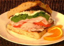 Tuscan Turkey on Focaccia Bread